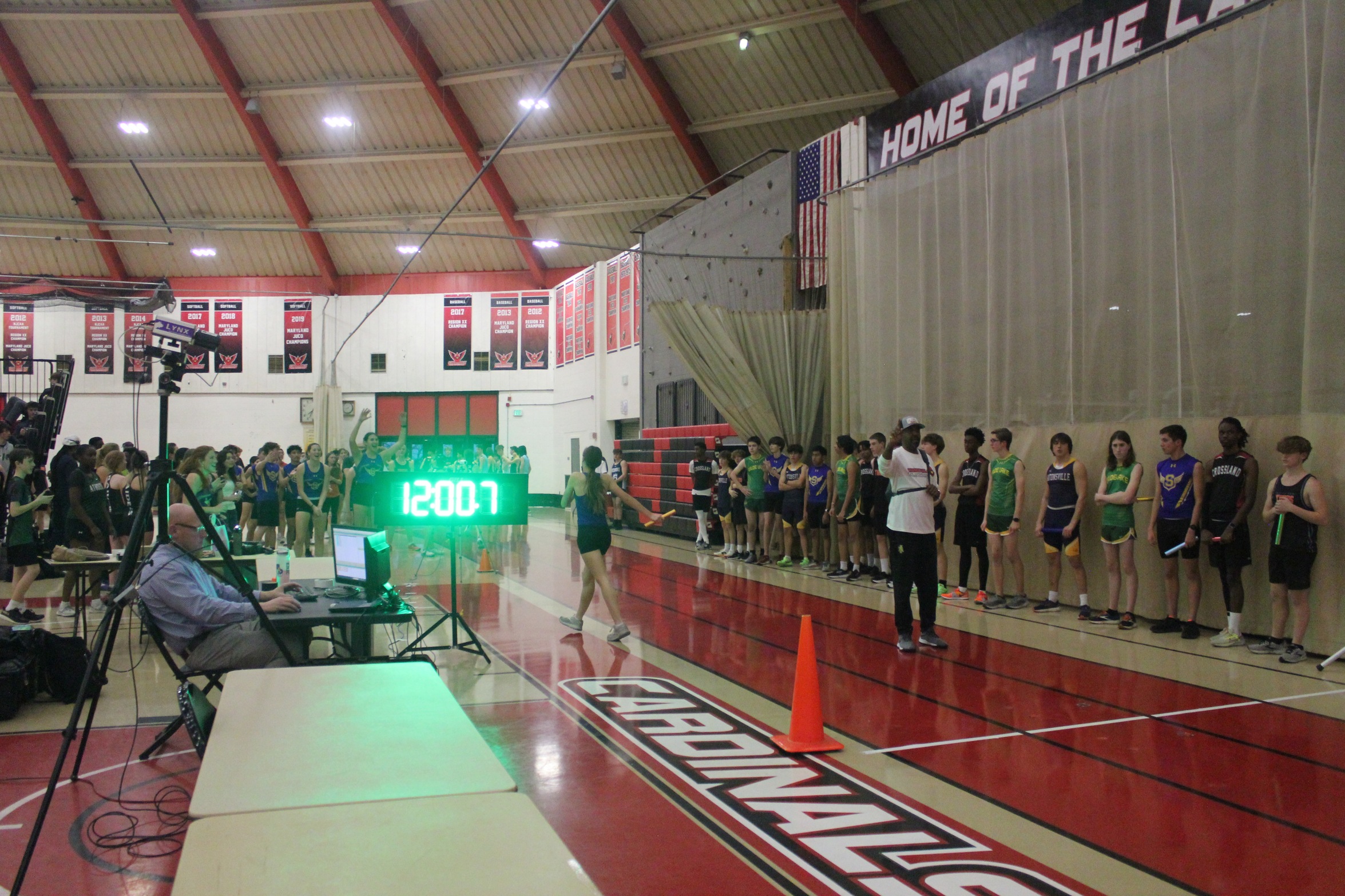 Cardinals T&F Team Host Friday Night Indoor HS Track Meet