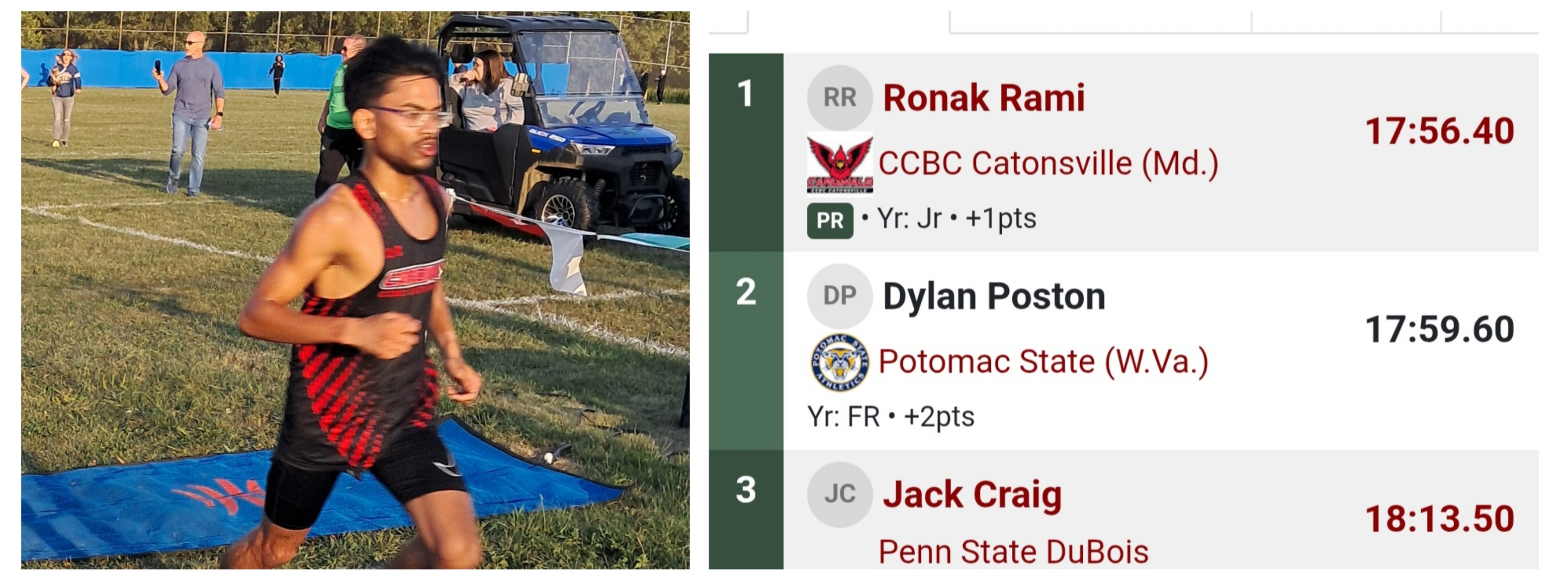 Ronak Rami Wins Individual Race at Westmoreland CC