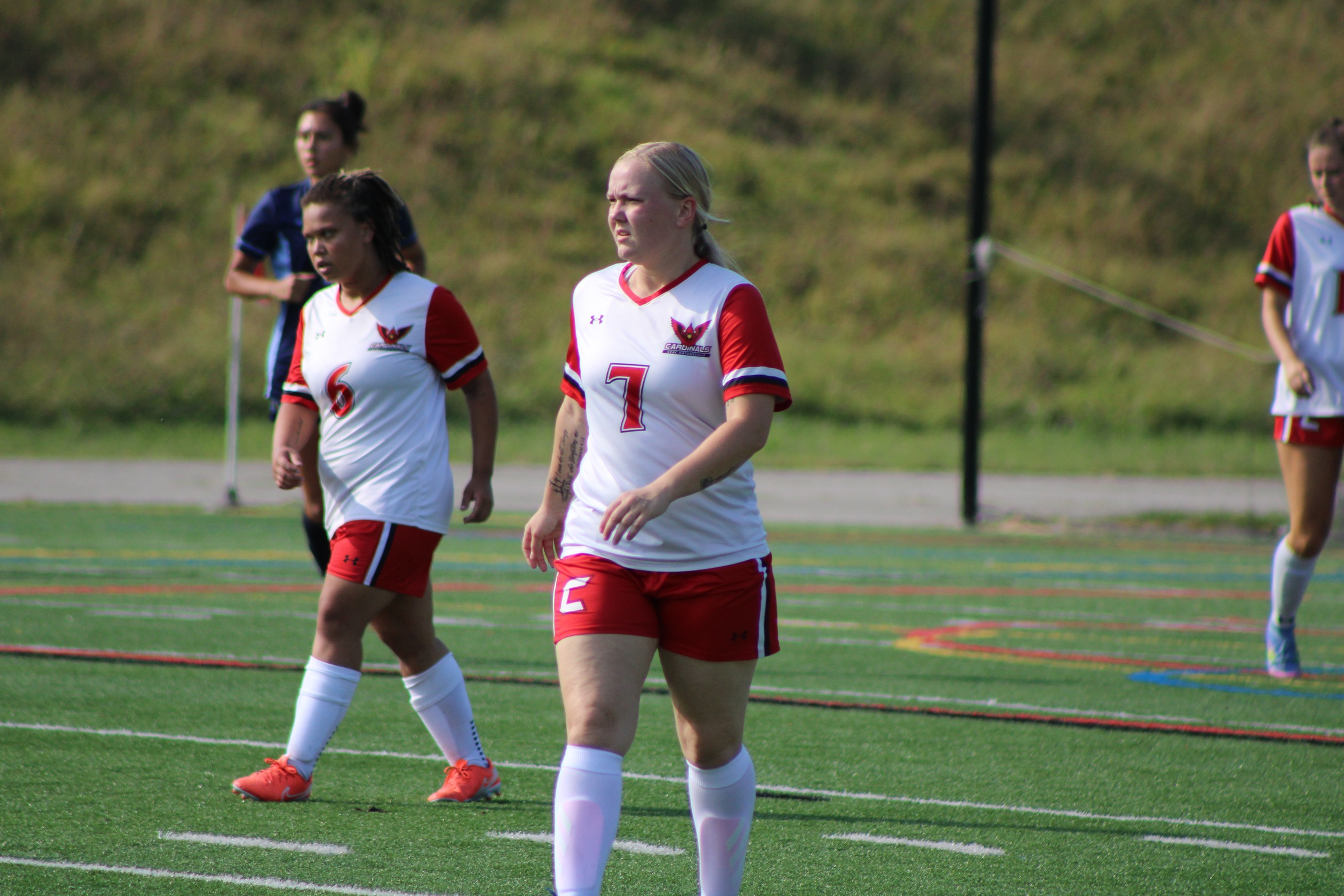 Lady Cardinals suffer tough 11-0 loss against Riverhawks